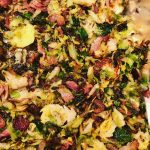 Brussel Sprouts With Bacon, Cranberries And Pine Nuts | Dishin' With Darla